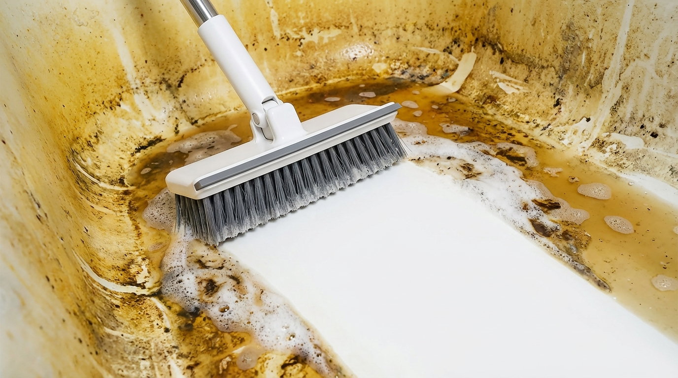 Burdy Brush — 2-in-1 Brush & Squeegee Cleaning Tool